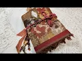 Boho Junk Journal flip-through journal fabrics by AmourFabriques