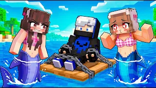 SHARK GIRLS KIDNAPPED me again in Minecraft!