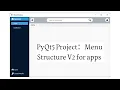 PyQt5 Programs Menu Structure for applications V2