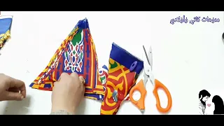 زينه رمضان المثلثات بالخياميه فى اقل من دقيقه وشكلين أحلى من بعض 