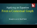 Applying an Equation from a Graph in Context - Sheaff Math