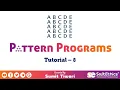Pattern Programs Tutorial Part 8 - Character Pattern