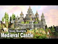 Minecraft How to build a Mountain Deepslate Castle Tutorial Part 2