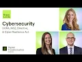 Cybersecurity - DORA NIS2 Directive Cyber Resilience Act