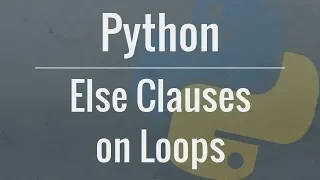 Python Tutorial Else Clauses on Loops