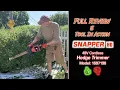 Snapper 48V Hedge Trimmer REVIEW Demo - 24 in Model 1697198 Cutting the Hedges