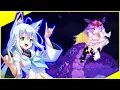 Sachiho cosplay as Shirakami Fubuki - Echidna Wars Dx all bosses fight end Game