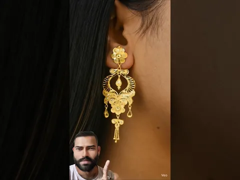 #gold #shortsfeed #shortvideo #fashion #bridaljewellery #goldearrings