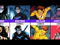 Young Justice Animated Series vs Comics Comparison
