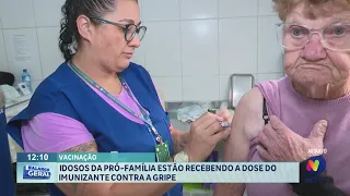 Idosos do Pró-Família estão recebendo a dose do imunizante contra a gripe