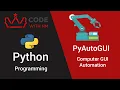 Learn How to control your Mouse and Keyboard using PyAutoGUI Part-3 CODE WITH NM