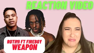 just vibes reactions rotimi ft fireboy dml weapon video 