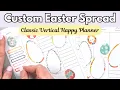 Plan With Me - Custom Easter Spread for Megan Classic Vertical Happy Planner 2025
