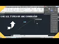 autocad arc command tutorial complete autocad tutorial for beginner