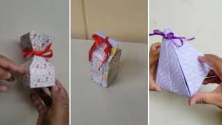 La forma más fácil de hacer cajitas para regalo. Decora tus regalitos sin gastar mucho.
