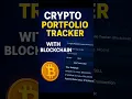 Crypto Portfolio Tracker w Blockchain Python CTkinter GUI Secure Track Verify