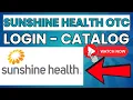 Sunshine Health OTC Login Order Online Catalog