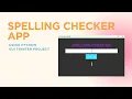 Python GUI project - Spelling Checker with Tkinter