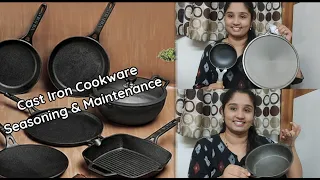 Indus Valley Cast Iron Cookware Review Cast Iron Cookware Seasoning and Maintenance in kannada