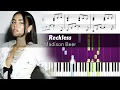 Download Lagu Madison Beer - Reckless - Accurate Piano Tutorial with Sheet Music