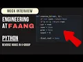 Reverse Nodes in k-Group Python Interview with a FAANG Engineer