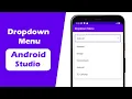 How To Make Dropdown Menu in Android Studio