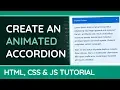 How to Create an Animated Content - HTML CSS JavaScript