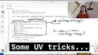 Some tricks with UV and a new Python project uvtrick