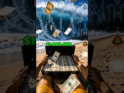 Por $1.000.000 Que Tsunami dejarías que te golpeará🌊🔥#shorts #humor #memes #elige