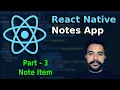 Build a Notes App in React Native Part 3 Note Item