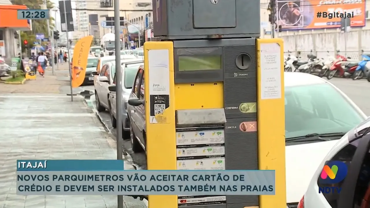 Novos parquímetros vão aceitar cartão e devem ser instalados em praias em Itajaí