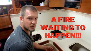 Our new boat could have caught FIRE if we didn’t discover this! Ep.8