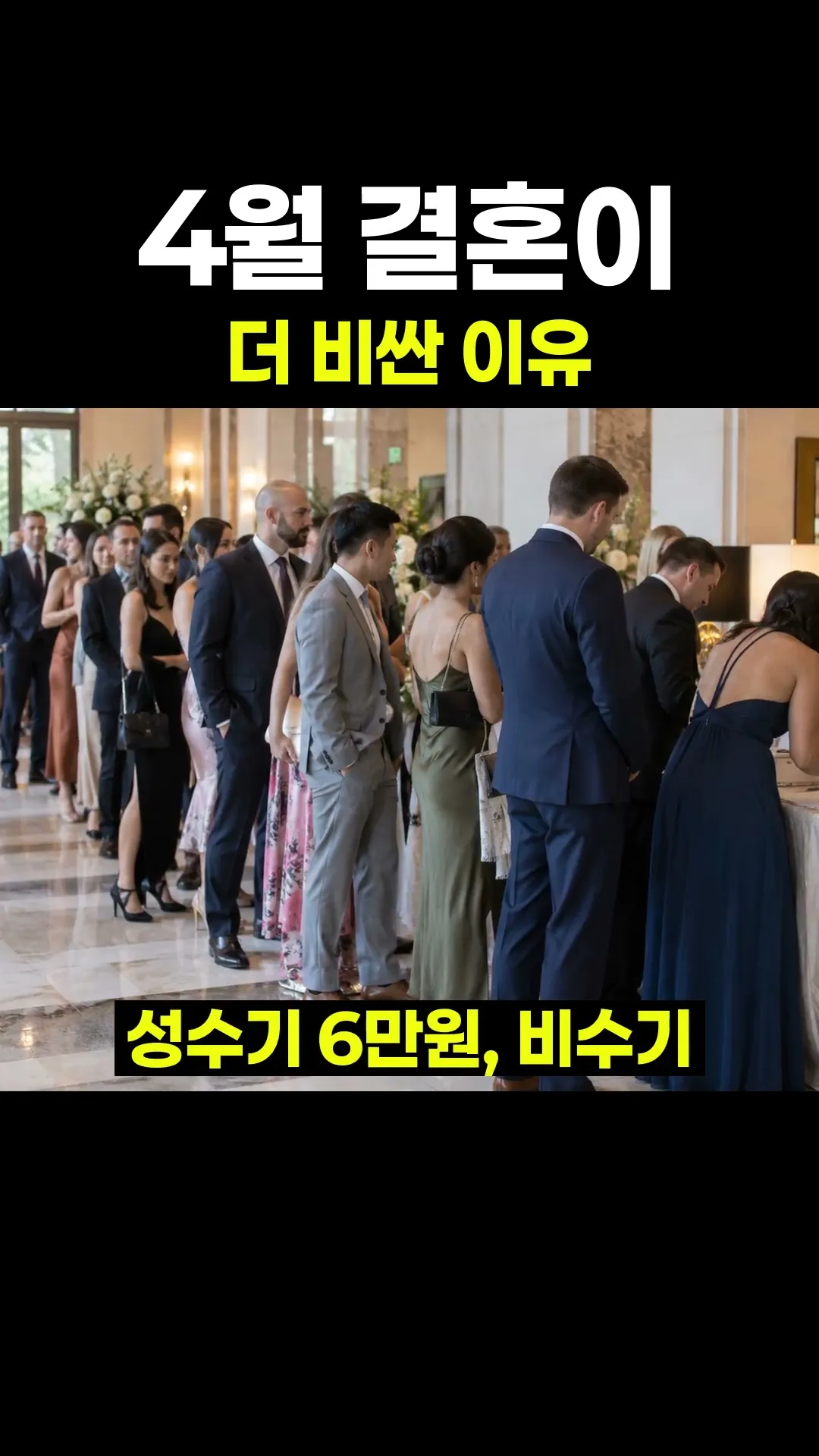 4월 결혼이 더 비싼 이유 #shorts