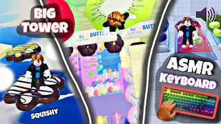 Everything Tower squishy ASMR roblox❤️Real keyboard