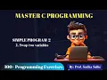 31 Program to swap two numbers in C Programs in C For Beginners C Tutorial