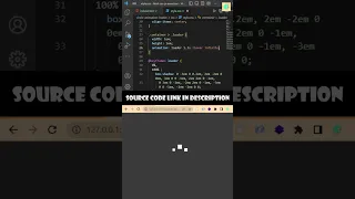 Sample animation loader with CSS HTML CSS Tutorial CodeIsMine