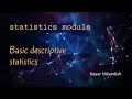 python statistics module