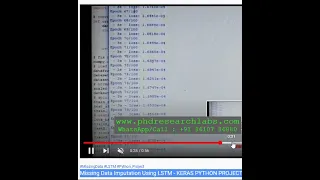 Missing Data Imputation Using LSTM - KERAS PYTHON PROJECT