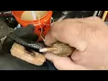 Part 1 - knapping Wildhorse obsidian slab