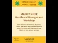 Wyoming 4-H Market Sheep Health Management Workshop
