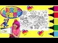 Coloring Lisa Frank Donuts Dogs Coloring Book Page Colored Markers Prismacolor KiMMi THE CLOWN