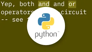 Does Python support short-circuiting