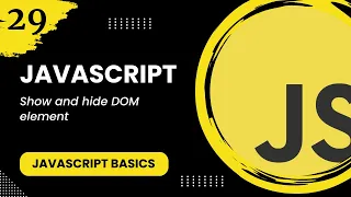 JavaScript - Show and hide DOM element