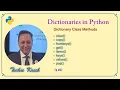 Dictionaries in Python clear copy items get pop methods CBSE Python