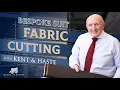 Fabric Cutting Double Bespoke Commission with Kent Haste London