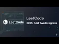 LeetCode 2235 Add Two Integers Easy Math Problem Solution in C