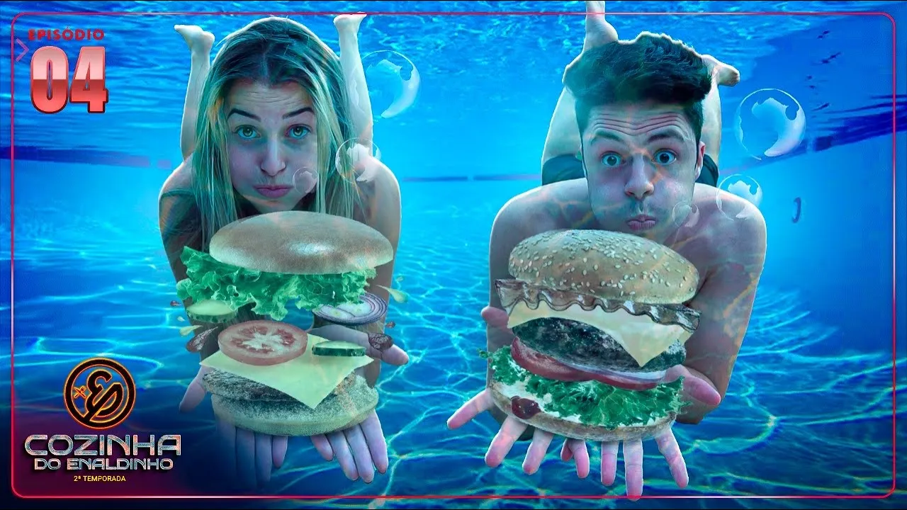 QUEM FAZ A MELHOR COMIDA DENTRO DA PISCINA NA COZINHA DO ENALDINHO! -  EPISÓDIO 4 SEGUNDA TEMPORADA