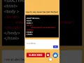 How To Use Javascript alert Method window alert
