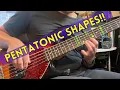 EVERY 5 String Pentatonic Shape how to use them