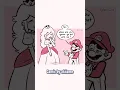 Mario flirts with Peach